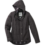 Roots73 Gravenhurst Insulated Hooded Jacket for Women Transfer - Grey Smoke - Front Flat