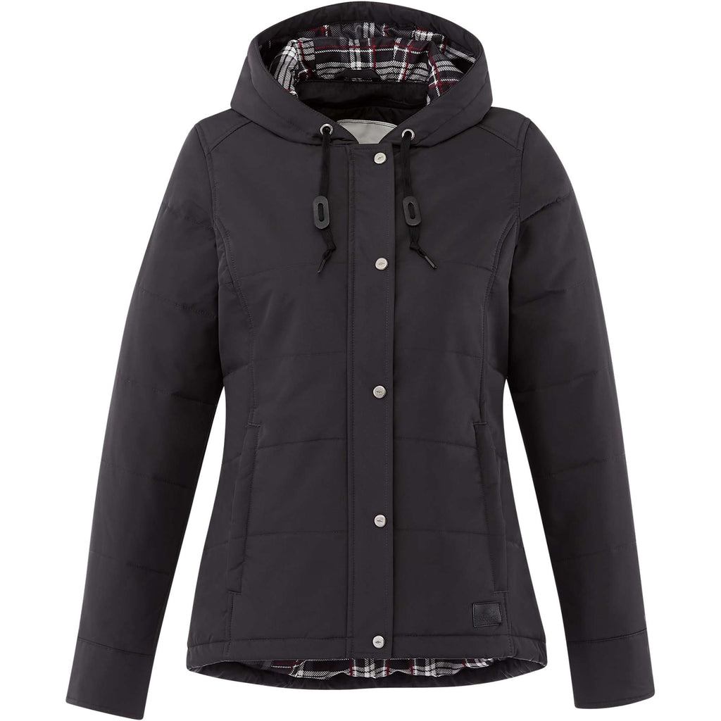 Roots73 Gravenhurst Insulated Hooded Jacket for Women Transfer - Grey Smoke - Front