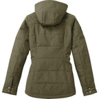 Roots73 Gravenhurst Insulated Hooded Jacket for Women Transfer - Loden - Back Flat