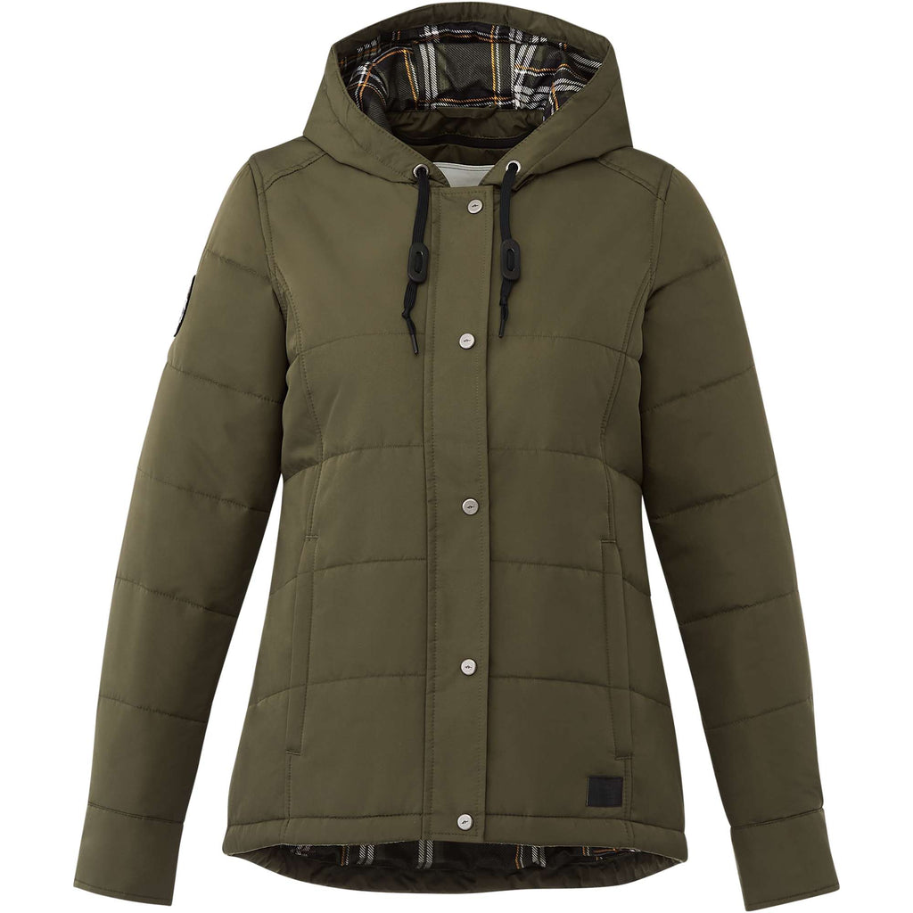 Roots73 Gravenhurst Insulated Hooded Jacket for Women Transfer - Loden - Front