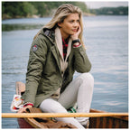Roots73 Gravenhurst Insulated Hooded Jacket for Women Transfer - Loden - On Model