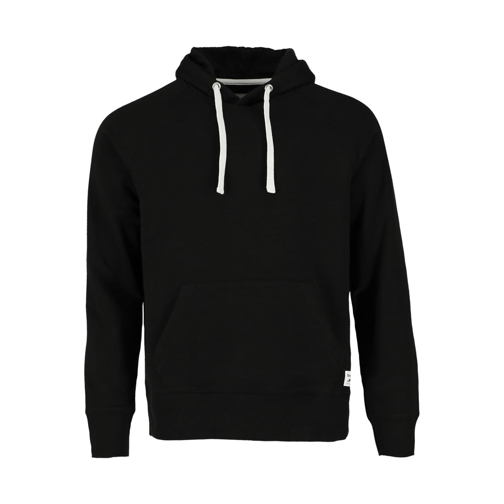 Roots73 Maplegrove Fleece Hoodie for Men Embroidery - Black - Front Flat