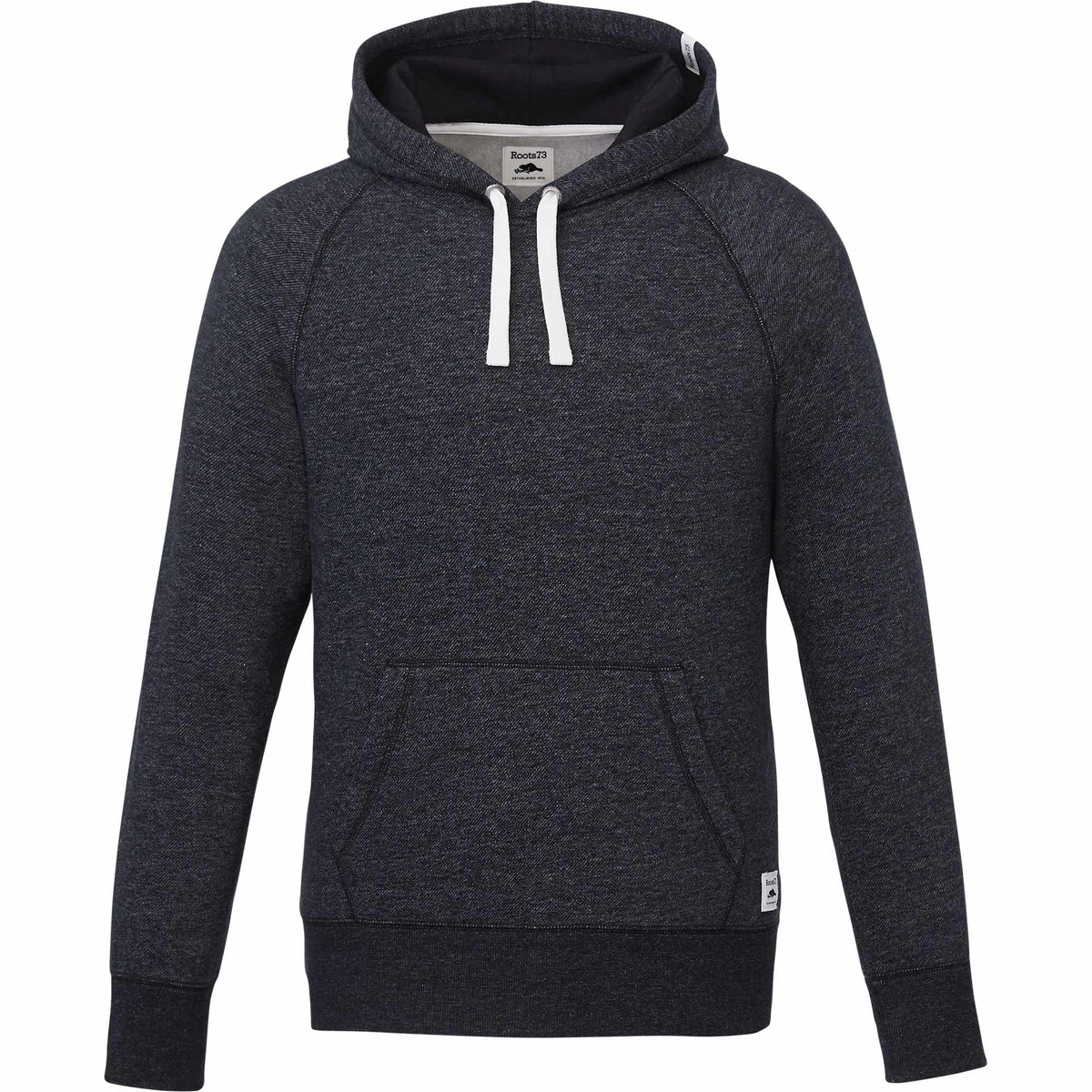 Roots73 Maplegrove Fleece Hoodie for Men Transfer - Black Mix - Front