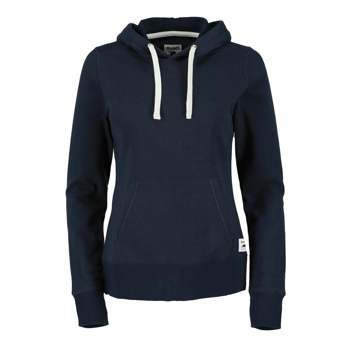 Roots73 Maplegrove Fleece Hoodie for Women Transfer - Atlantic Navy - Front Flat