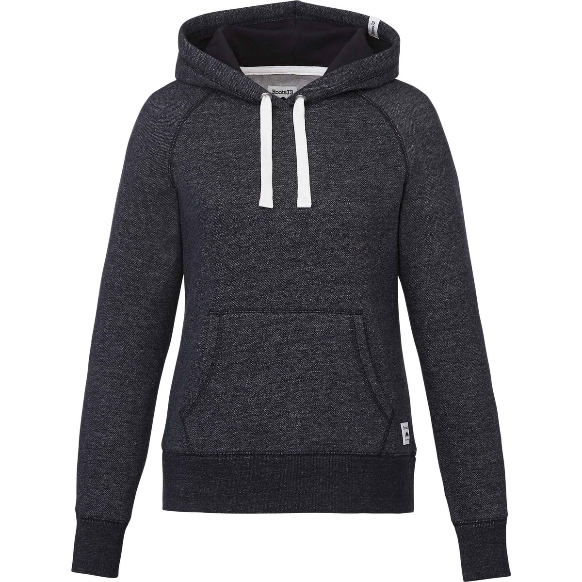 Roots73 Maplegrove Fleece Hoodie for Women Transfer - Black Mix - Front