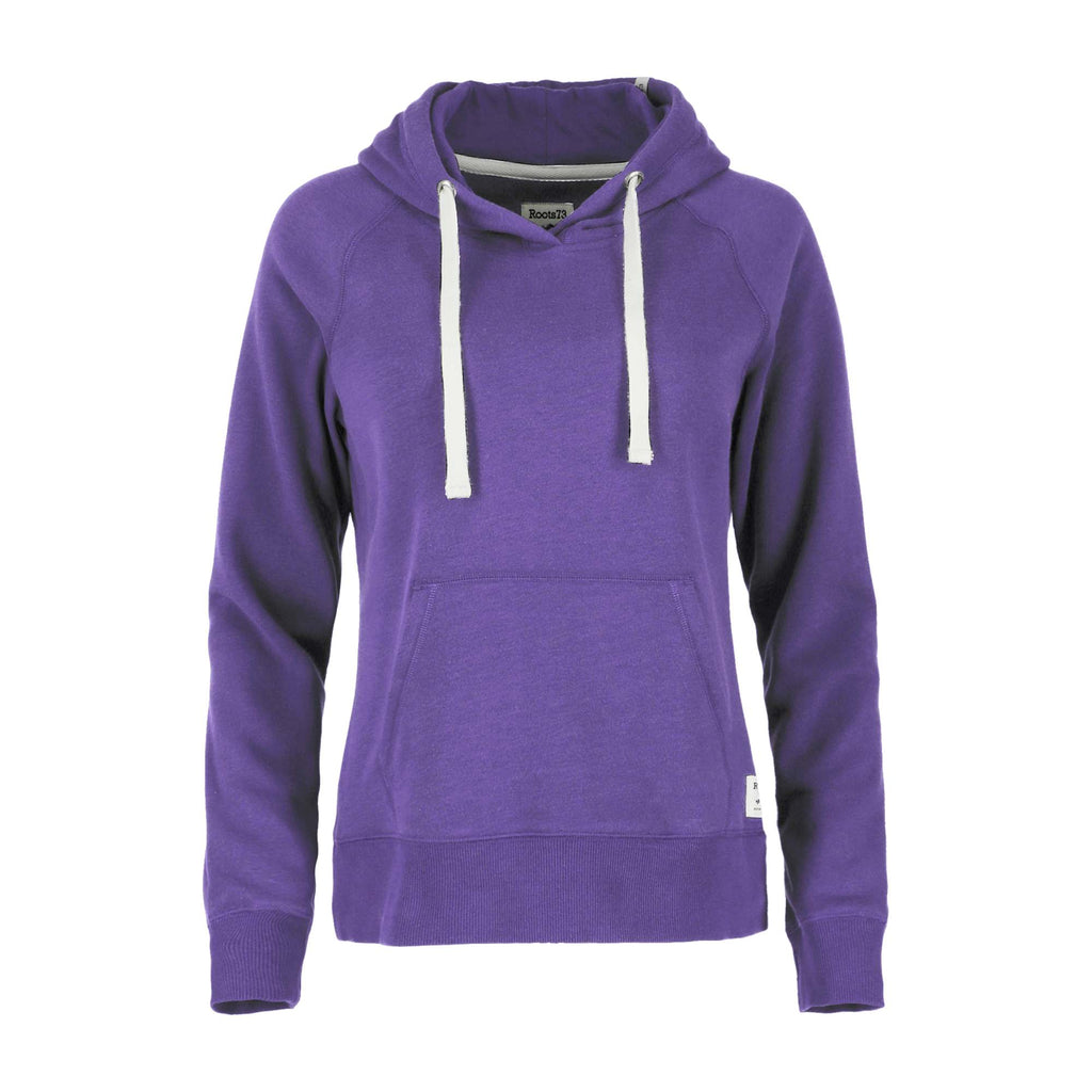 Roots73 Maplegrove Fleece Hoodie for Women Transfer - Bright Purple - Front Flat