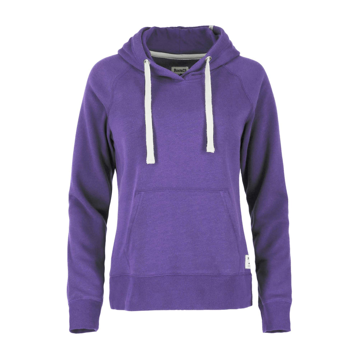 Roots73 Maplegrove Fleece Hoodie for Women Transfer - Bright Purple - Front Flat