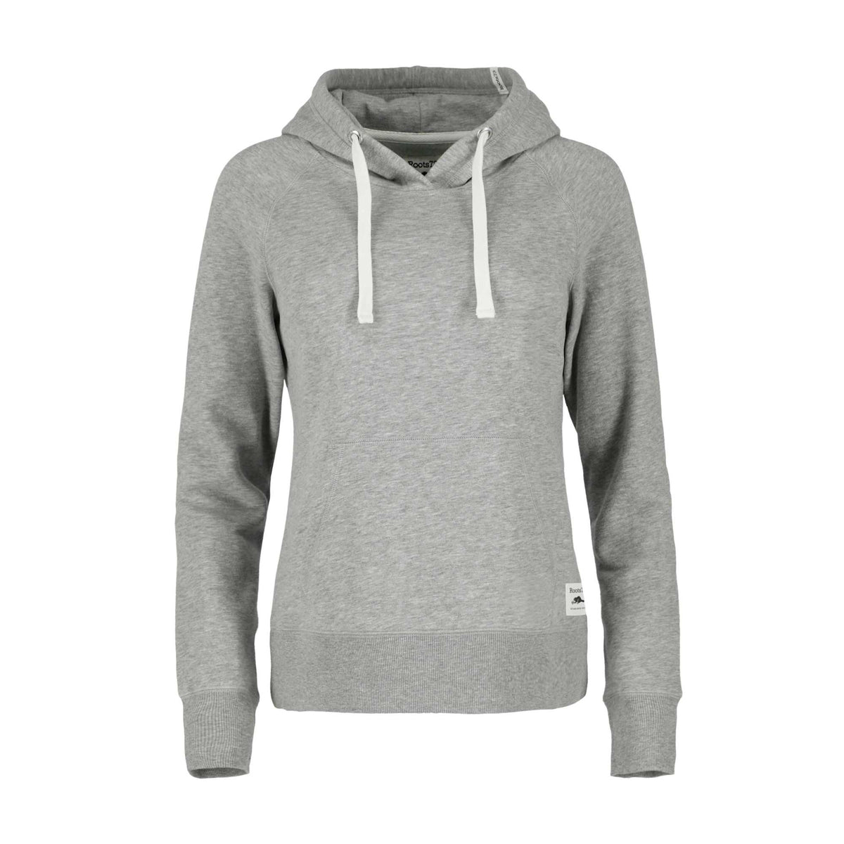 Roots73 Maplegrove Fleece Hoodie for Women Transfer - Grey Mix - Front Flat