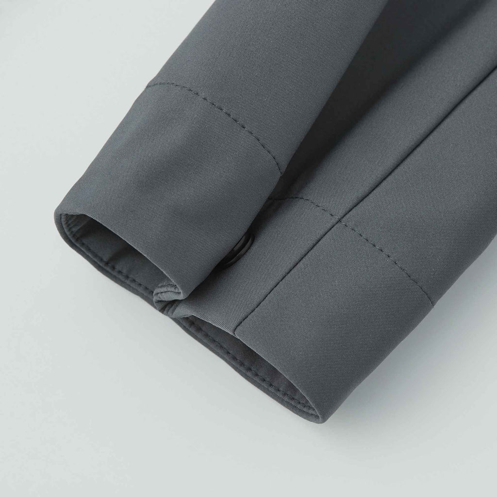 Roots73 Napanee Long Recycled Softshell Jacket for Women Embroidery - Charcoal - Detail Sleeve