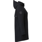 Roots73 Napanee Long Recycled Softshell Jacket for Women Transfer - Black - Right Side
