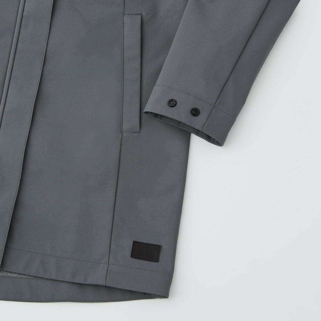 Roots73 Napanee Long Recycled Softshell Jacket for Women Transfer - Charcoal - Detail 2