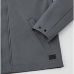 Roots73 Napanee Recycled Waterproof Softshell Jacket for Men Debossing - Charcoal - Detail Hem
