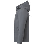 Roots73 Napanee Recycled Waterproof Softshell Jacket for Men Debossing - Charcoal - Left Side
