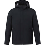 Roots73 Napanee Recycled Waterproof Softshell Jacket for Men Embroidery - Black - Front