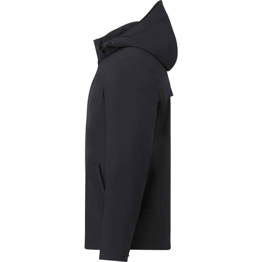 Roots73 Napanee Recycled Waterproof Softshell Jacket for Men Embroidery - Black - Left Side