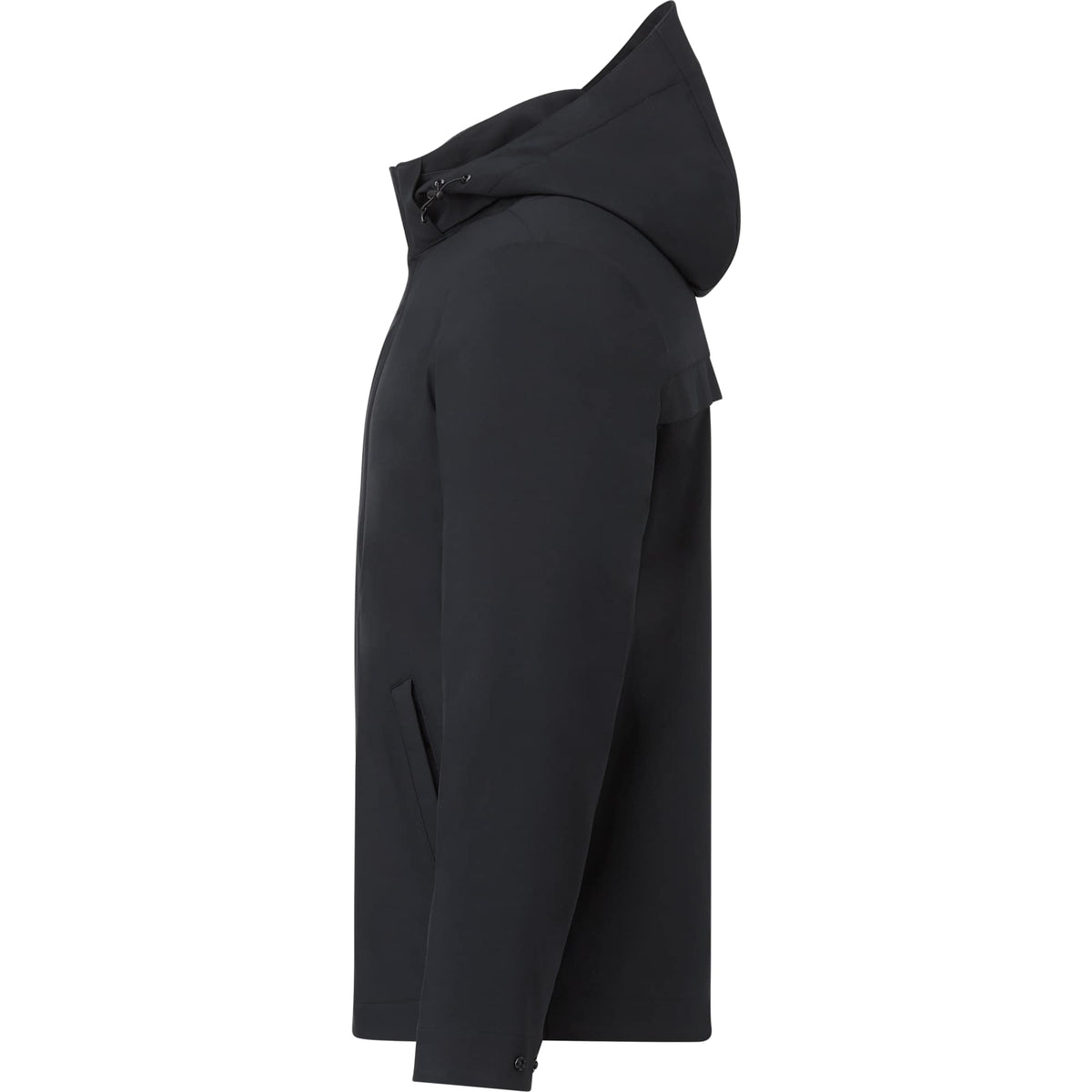 Roots73 Napanee Recycled Waterproof Softshell Jacket for Men Embroidery - Black - Left Side