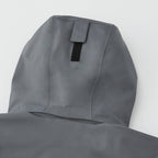 Roots73 Napanee Recycled Waterproof Softshell Jacket for Men Embroidery - Charcoal - Detail Hood Back