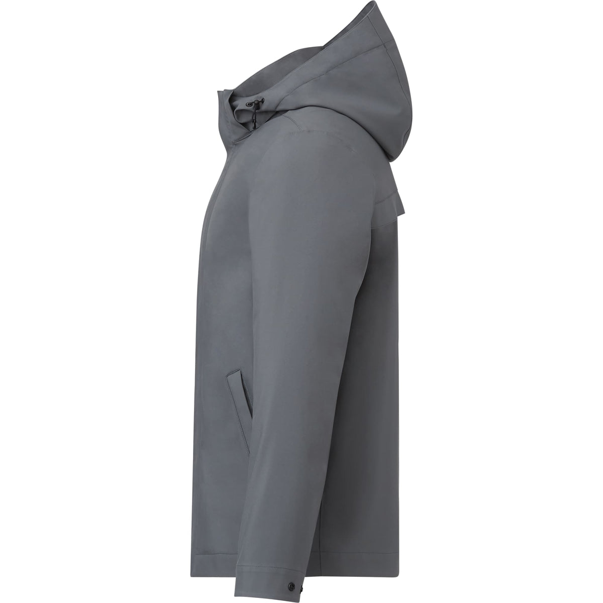 Roots73 Napanee Recycled Waterproof Softshell Jacket for Men Embroidery - Charcoal - Left Side