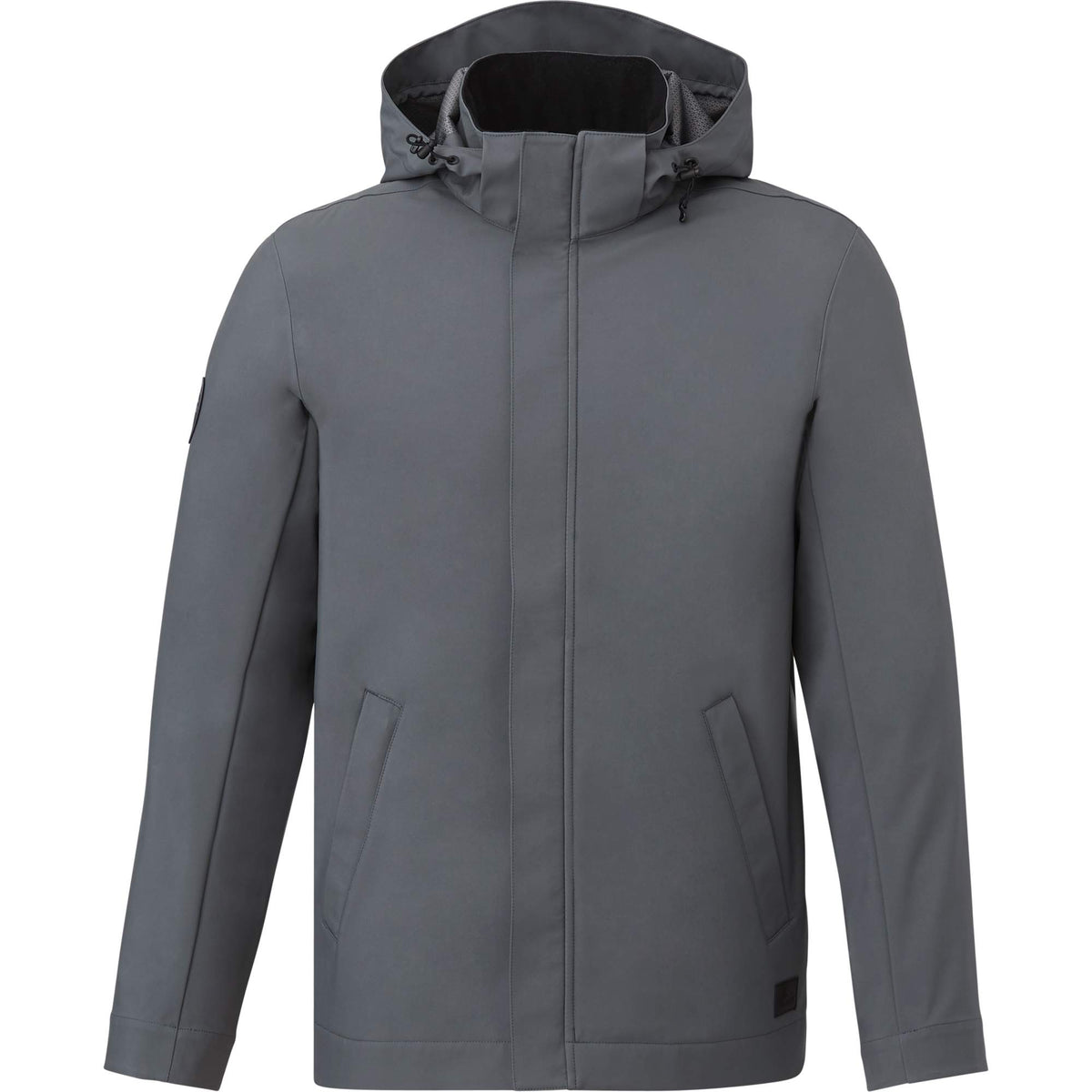 Roots73 Napanee Recycled Waterproof Softshell Jacket for Men Transfer - Charcoal - Front