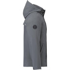 Roots73 Napanee Recycled Waterproof Softshell Jacket for Men Transfer - Charcoal - Right Side