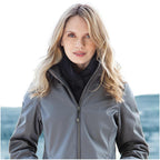 Roots73 Northlake Insulated Waterproof Jacket for Women Transfer - Charcoal - Front On Model