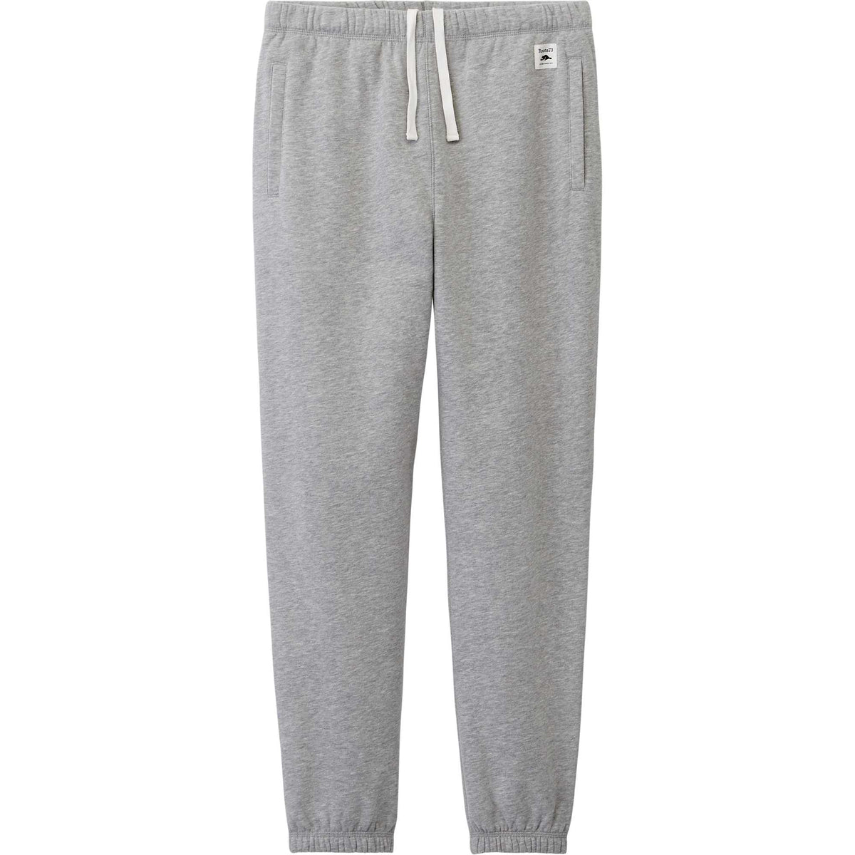 Roots73 Paddlecreek Fleece Pants for Men Embroidery - Grey Mix - Front