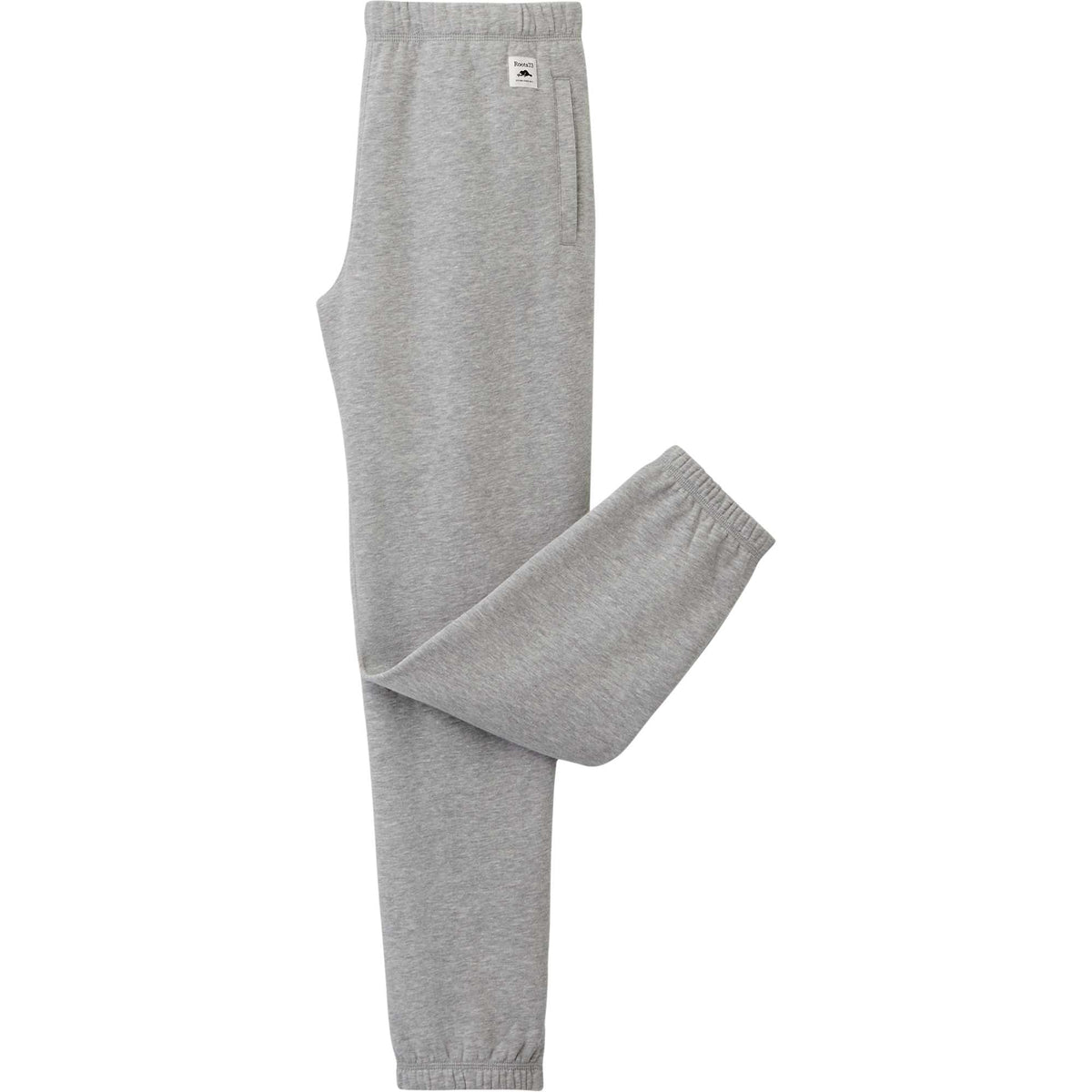 Roots73 Paddlecreek Fleece Pants for Men Embroidery - Grey Mix - Left Side