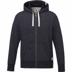 Roots73 Paddlecreek Full Zip Fleece Hoodie for Men Embroidery - Black Mix - Front