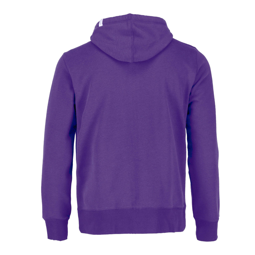 Roots73 Paddlecreek Full Zip Fleece Hoodie for Men Embroidery - Bright Purple - Back Flat