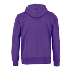 Roots73 Paddlecreek Full Zip Fleece Hoodie for Men Embroidery - Bright Purple - Back Flat
