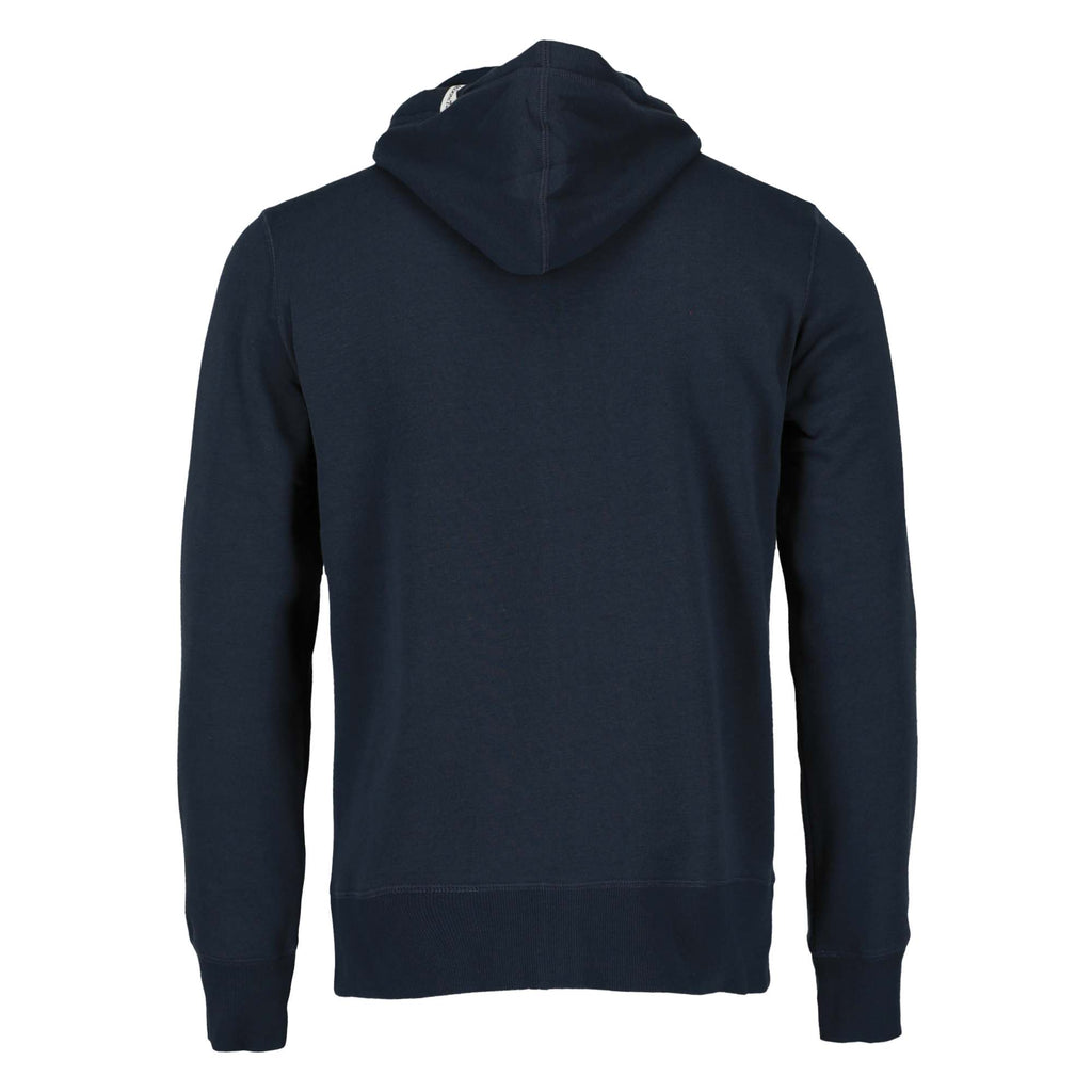 Roots73 Paddlecreek Full Zip Fleece Hoodie for Men Transfer - Atlantic Navy - Back Flat