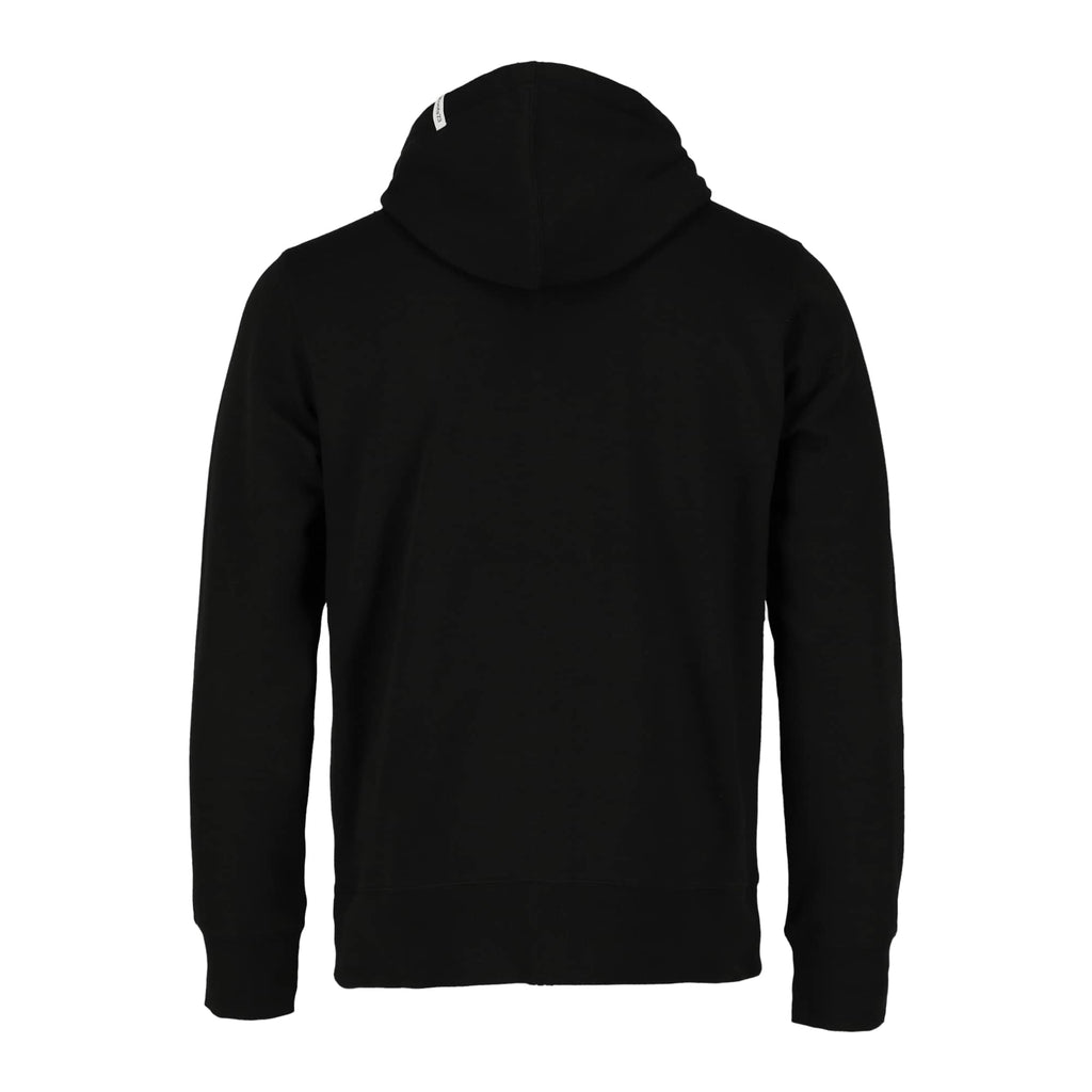 Roots73 Paddlecreek Full Zip Fleece Hoodie for Men Transfer - Black - Back Flat