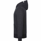 Roots73 Paddlecreek Full Zip Fleece Hoodie for Men Transfer - Black Mix - Left Side