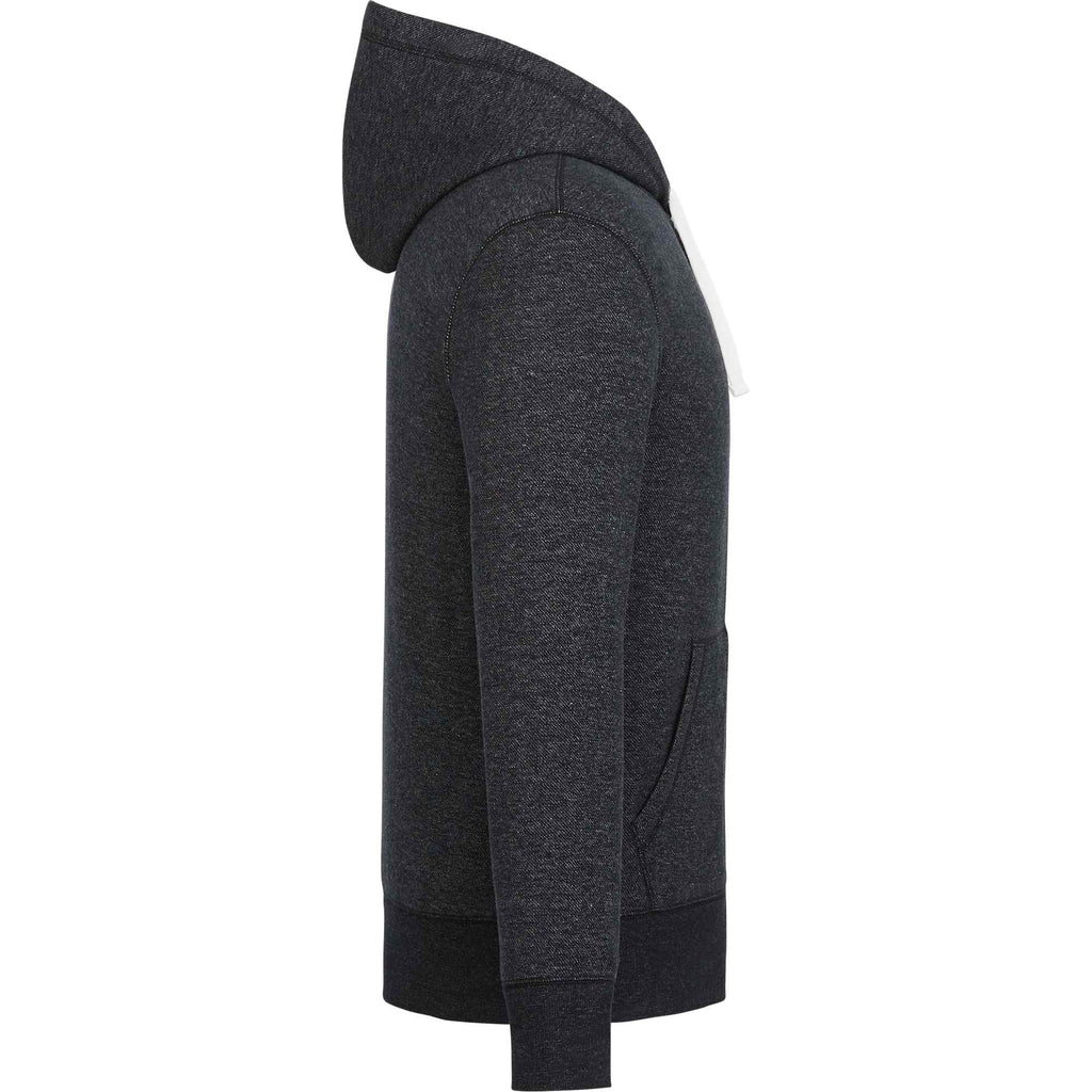 Roots73 Paddlecreek Full Zip Fleece Hoodie for Men Transfer - Black Mix - Right Side