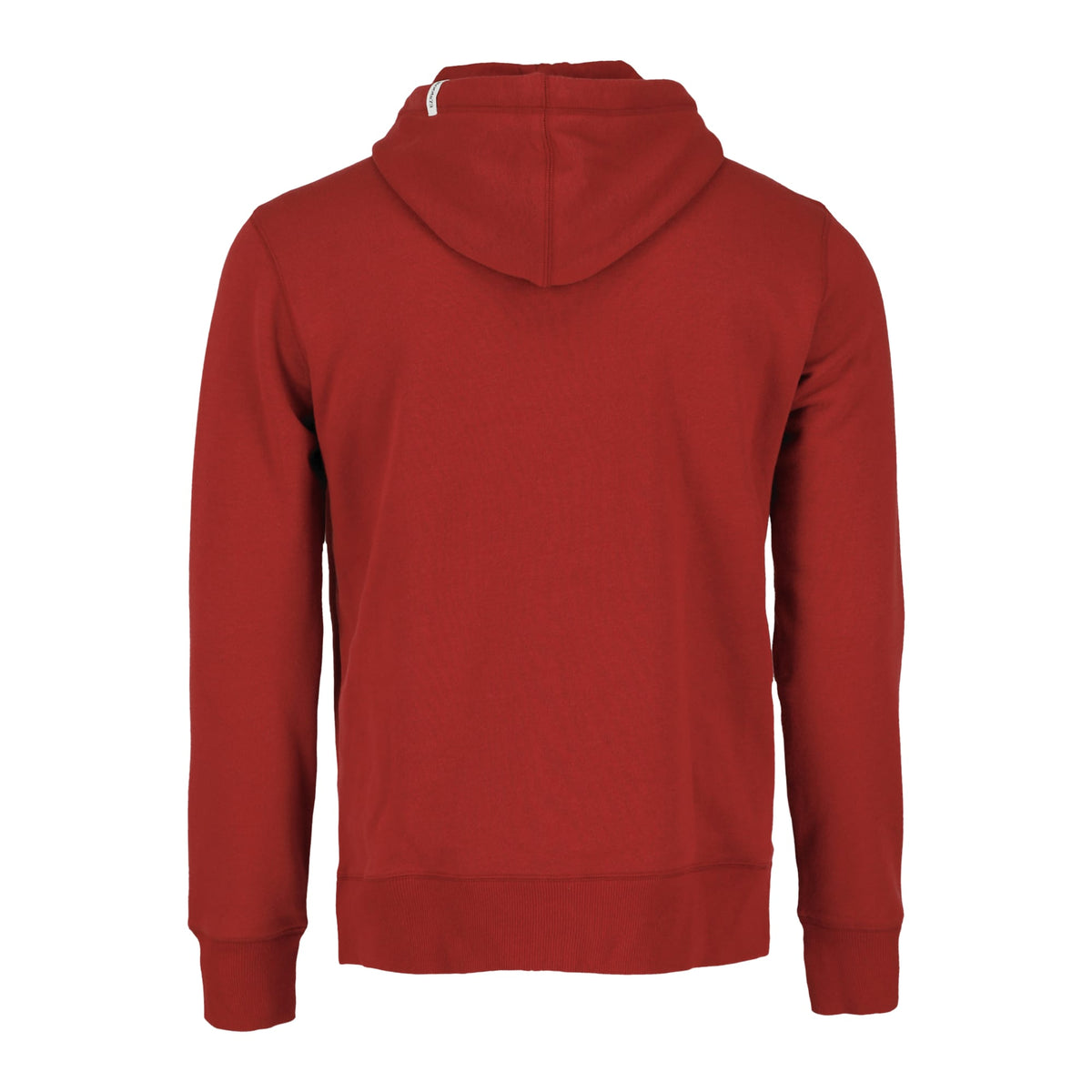 Roots73 Paddlecreek Full Zip Fleece Hoodie for Men Transfer - Dark Red - Back Flat