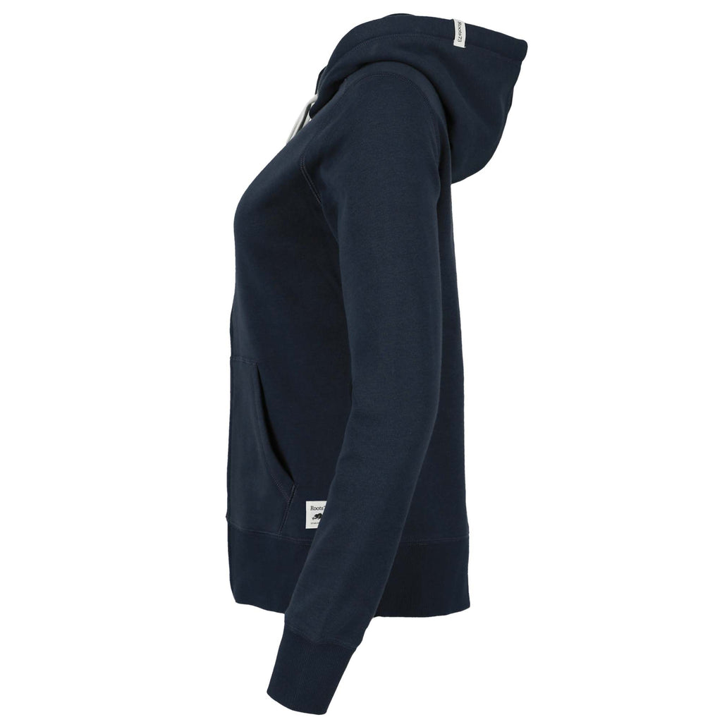Roots73 Paddlecreek Full Zip Fleece Hoodie for Women Transfer - Atlantic Navy - Flat