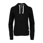 Roots73 Paddlecreek Full Zip Fleece Hoodie for Women Transfer - Black - Front Flat