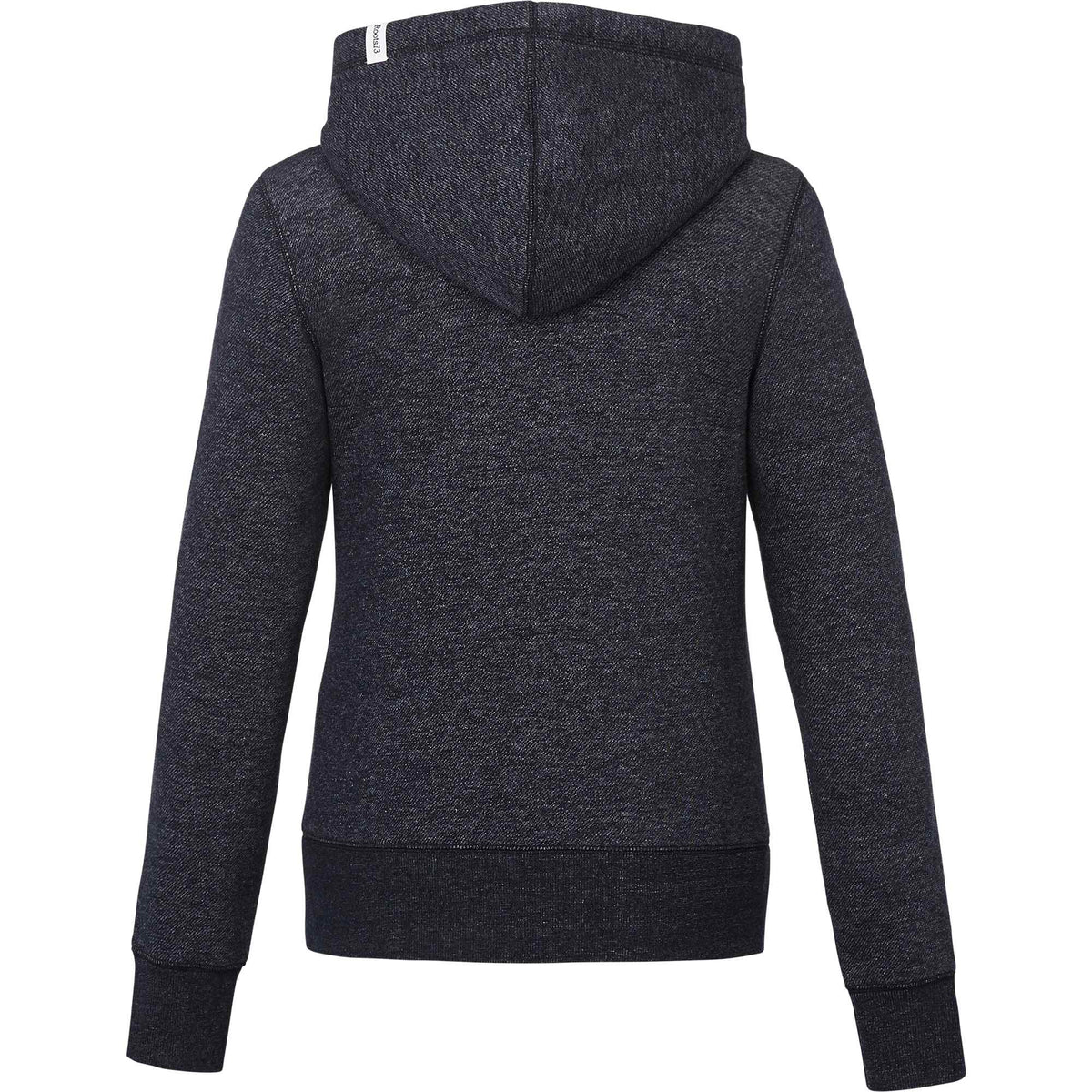 Roots73 Paddlecreek Full Zip Fleece Hoodie for Women Transfer - Black Mix - Back