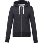 Roots73 Paddlecreek Full Zip Fleece Hoodie for Women Transfer - Black Mix - Front