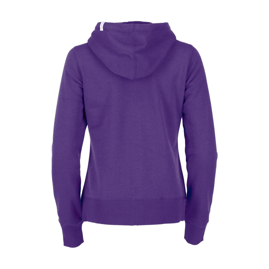 Roots73 Paddlecreek Full Zip Fleece Hoodie for Women Transfer - Bright Purple - Back Flat