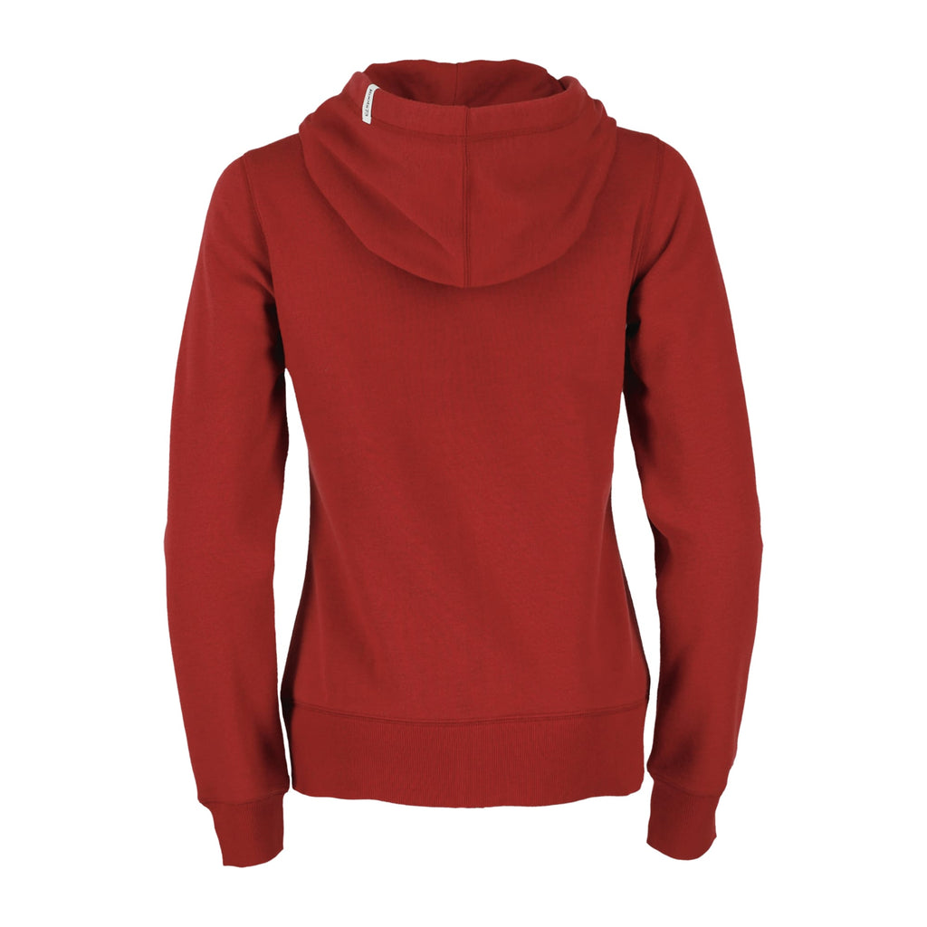 Roots73 Paddlecreek Full Zip Fleece Hoodie for Women Transfer - Dark Red - Back Flat