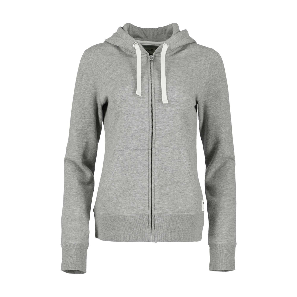 Roots73 Paddlecreek Full Zip Fleece Hoodie for Women Transfer - Grey Mix - Front Flat