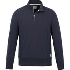 Roots73 Paddlecreek Sueded Fleece Quarter Zip for Men Transfer - Atlantic Navy - Front
