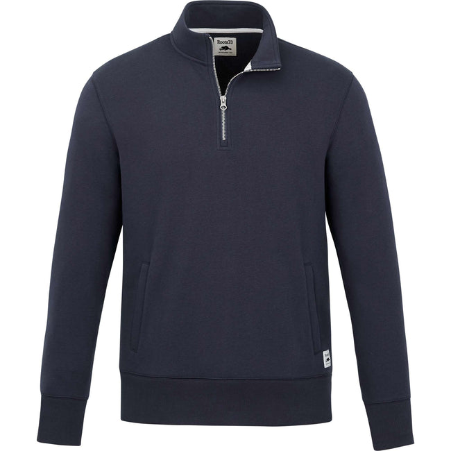 Roots73 Paddlecreek Sueded Fleece Quarter Zip for Men Transfer