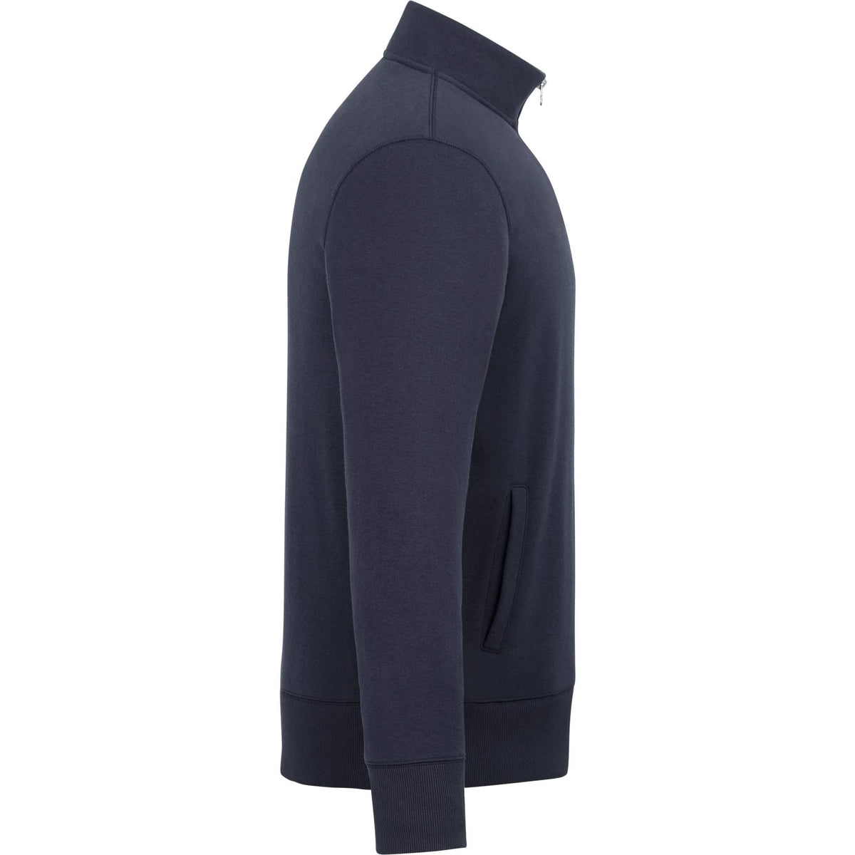 Roots73 Paddlecreek Sueded Fleece Quarter Zip for Men Transfer - Atlantic Navy - Right Side