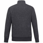 Roots73 Paddlecreek Sueded Fleece Quarter Zip for Men Transfer - Black Mix - Back