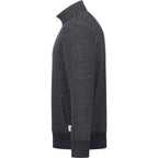 Roots73 Paddlecreek Sueded Fleece Quarter Zip for Men Transfer - Black Mix - Left Side