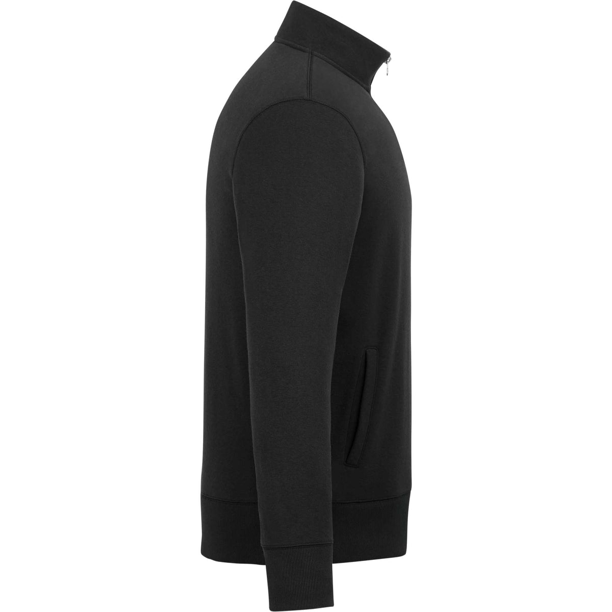 Roots73 Paddlecreek Sueded Fleece Quarter Zip for Men Transfer - Black - Right Side