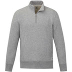 Roots73 Paddlecreek Sueded Fleece Quarter Zip for Men Transfer - Grey Mix - Front