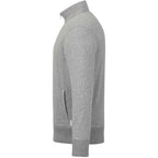Roots73 Paddlecreek Sueded Fleece Quarter Zip for Men Transfer - Grey Mix - Left Side